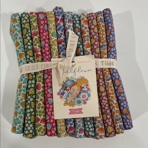 NEW Tilda Wallflower Fabric Collection.  Fat Quarter Bundle.